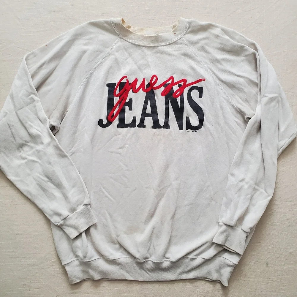 Vintage Guess Jeans spellout crewneck medium/large